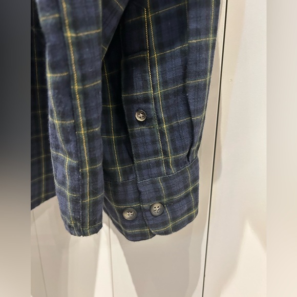 Old Navy Men's Blue Plaid Lightweight Flannel Shirt Size XXL - Picture 4 of 6
